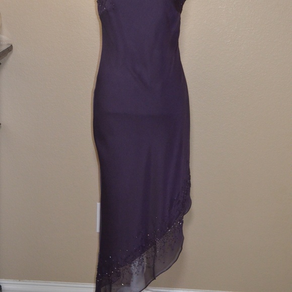 Niki Livas Purple One Shoulder Evening/Prom Dress - Picture 2 of 8